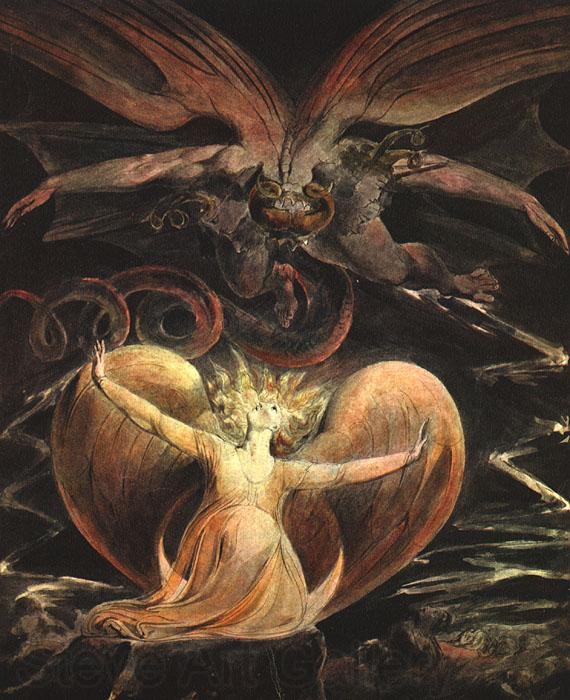 William Blake The Great Red Dragon and the Woman Clothed with the Sun Germany oil painting art